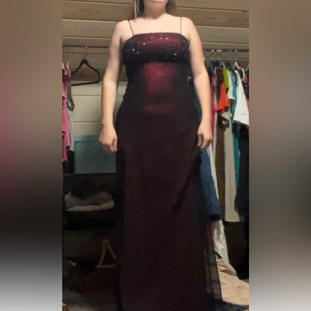 Blondie Nites Red Vintage 90s Prom Dress